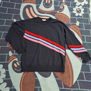 🌈 RETRO STRIPED CREW NECK PULL OVER SWEATER-XL